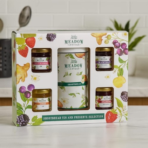 Biscuit tin fruit - biscuit, jams
