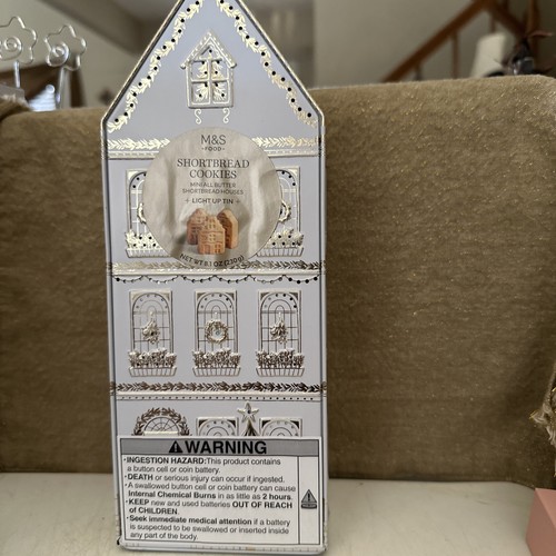 Shortbread light up house - m&s,
