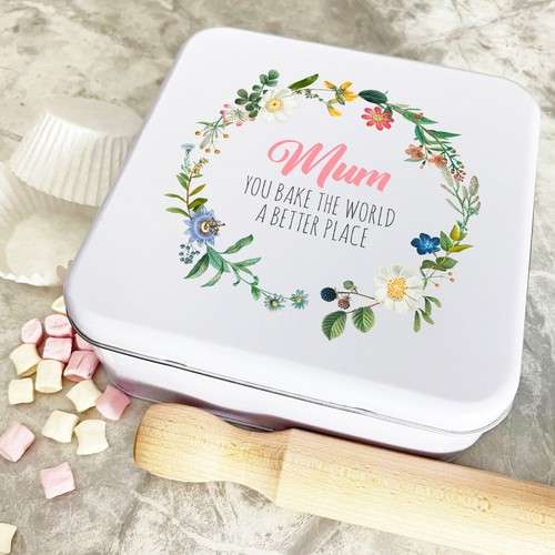 Personalised square mum bake - personalised,